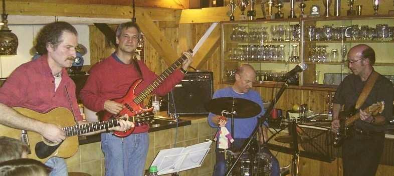Rolf, Gastbassist Werner, Joachim, Gastgitarrist Peter